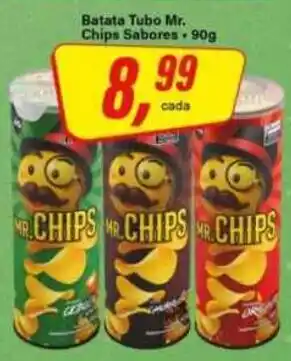 Rede Supermarket Batata tubo mr. chips sabores oferta