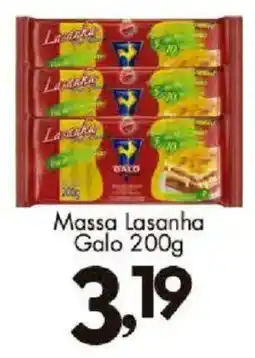 Confiança Supermercados Massa Lasanha Galo oferta