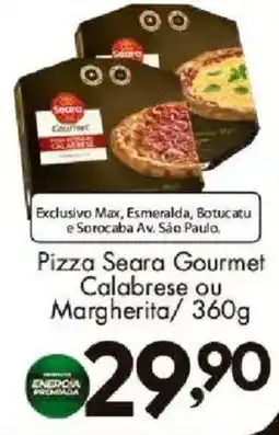 Confiança Supermercados Pizza Seara Gourmet Calabrese ou Margherita oferta