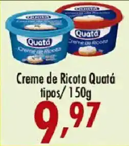 Confiança Supermercados Creme de Ricota Quatá oferta
