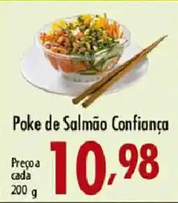 Confiança Supermercados Poke de Salmão Confiança oferta