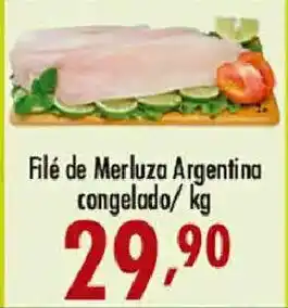 Confiança Supermercados Filé de Merluza Argentina oferta