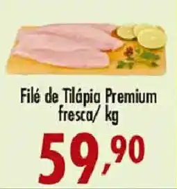 Confiança Supermercados Filé de Tilápia Premium fresca oferta