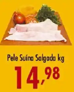 Confiança Supermercados Pele Suína Salgada kg oferta