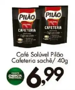 Confiança Supermercados Café Solúvel Pilão Cafeteria sachê oferta
