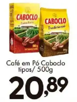 Confiança Supermercados Café em Pó Caboclo oferta
