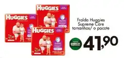 Confiança Supermercados Fralda huggies supreme care oferta