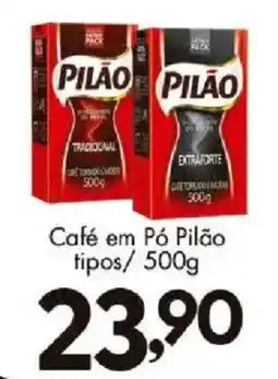 Confiança Supermercados Café em Pó Pilão tipos oferta