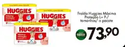 Confiança Supermercados Fralda Huggies Máxima Proteção L+ P-/ tamanhos/o pacote oferta