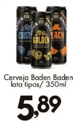Confiança Supermercados Cerveja Baden Baden oferta