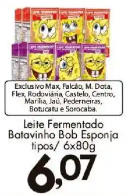 Confiança Supermercados Leite fermentado batavinho bob esponja oferta