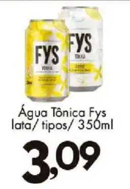 Confiança Supermercados Água Tônica Fys oferta