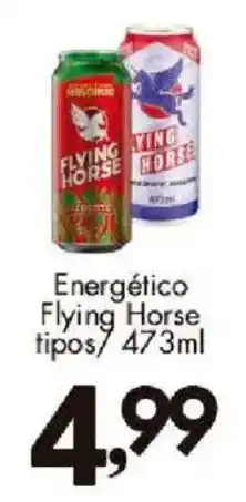 Confiança Supermercados Energético flying horse tipos oferta