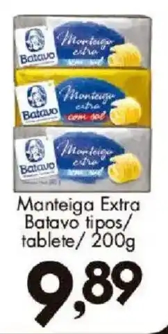 Confiança Supermercados Manteiga extra batavo tipos oferta