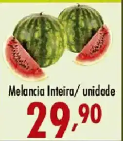 Confiança Supermercados Melancia Inteira/ unidade oferta
