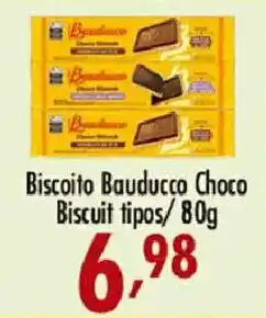 Confiança Supermercados Biscoito Bauducco Choco Biscuit tipos oferta