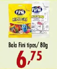 Confiança Supermercados Bala Fini tipos oferta