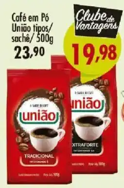 Confiança Supermercados Café em Pó União tipos/ sachê oferta
