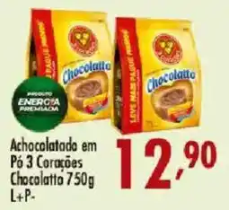 Confiança Supermercados Achocolatado em Pó 3 Corações Chocolatto oferta