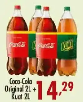 Confiança Supermercados Coca-Cola Original 2L + Kuat 2L oferta