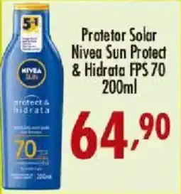 Confiança Supermercados Protetor solar nivea sun protect & hidrata fsp 70 oferta