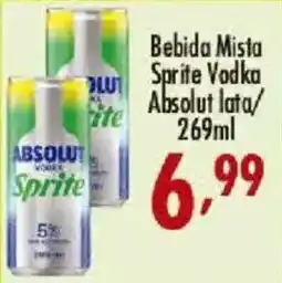 Confiança Supermercados Bebida Mista Sprite Vodka Absolut oferta