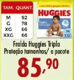 Confiança Supermercados Fralda huggies tripla oferta