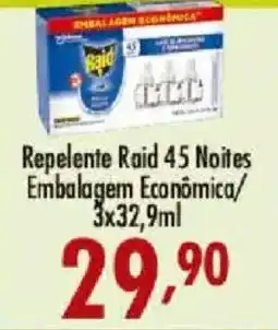 Confiança Supermercados Repelente raid 45 noites oferta