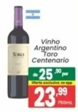 Primor Supermercado Vinho Argentino Toro Centenario oferta