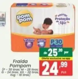 Primor Supermercado Fralda Pompom oferta