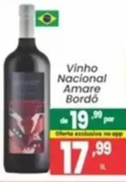 Primor Supermercado Vinho Nacional Amare Bordô oferta