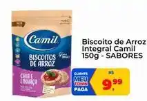 Tonin Superatacado Camil - biscoito de arroz integral oferta