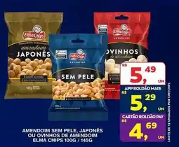 Roldão Elma chips - amendoim sem pele, japonés ou ovinhos de amendoim oferta