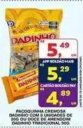 Roldão Dadinho - pacoquinha cremosa dadinho com 8 unidades de zoqu doce de ammodaim dadinho tradicinal 90g oferta