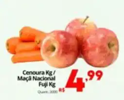 Althoff Supermercados Cenoura Kg / Maçã Nacional Fuji Kg oferta
