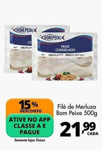 Delta Supermercados Filé De Merluza Bom Peixe oferta