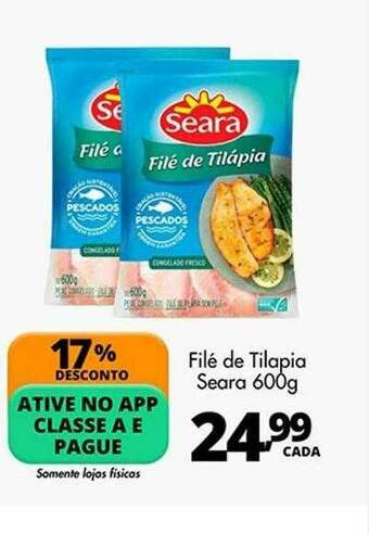 Delta Supermercados Filé De Tilapia Seara oferta