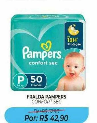 Fralda Pampers Confort Sec