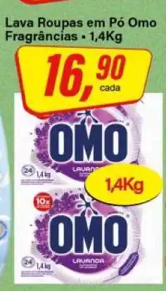 Rede Supermarket Lava Roupas em Pó Omo Fragrâncias oferta