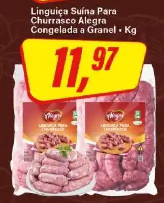 Rede Supermarket Linguiça Suína Para Churrasco Alegra oferta