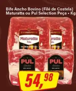 Rede Supermarket Bife Ancho Bovino (Filé de Costela) Maturatta ou Pul Selection Peça • Kg oferta