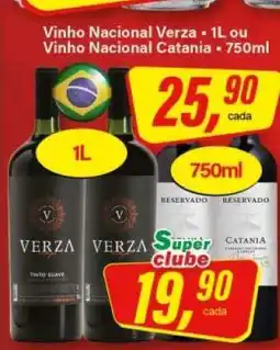 Rede Supermarket Vinho Nacional Verza ou Vinho Nacional Catania oferta