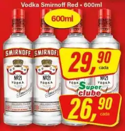 Rede Supermarket Vodka Smirnoff Red oferta