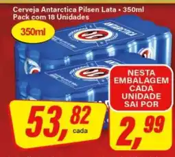 Rede Supermarket Cerveja Antarctica Pilsen Lata - 350ml oferta