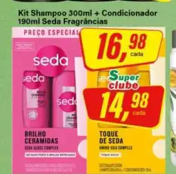 Rede Supermarket Kit Shampoo 300ml + Condicionador 190ml Seda Fragrâncias oferta