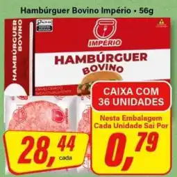 Rede Supermarket Hambúrguer Bovino Império oferta