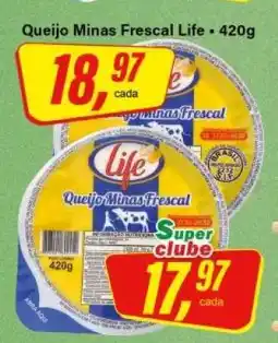Rede Supermarket Queijo Minas Frescal Life 420g oferta