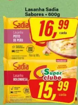 Rede Supermarket Lasanha Sadia Sabores oferta