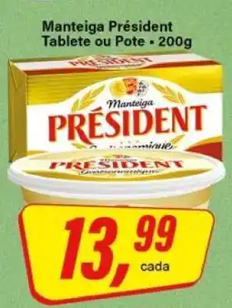 Rede Supermarket Manteiga Président Tablete ou Pote oferta