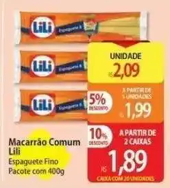 Atacadão Macarrão Comum Lili oferta
